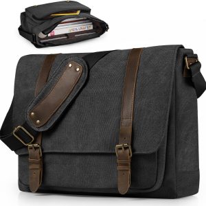 Vintage Canvas Laptop Messenger Bag