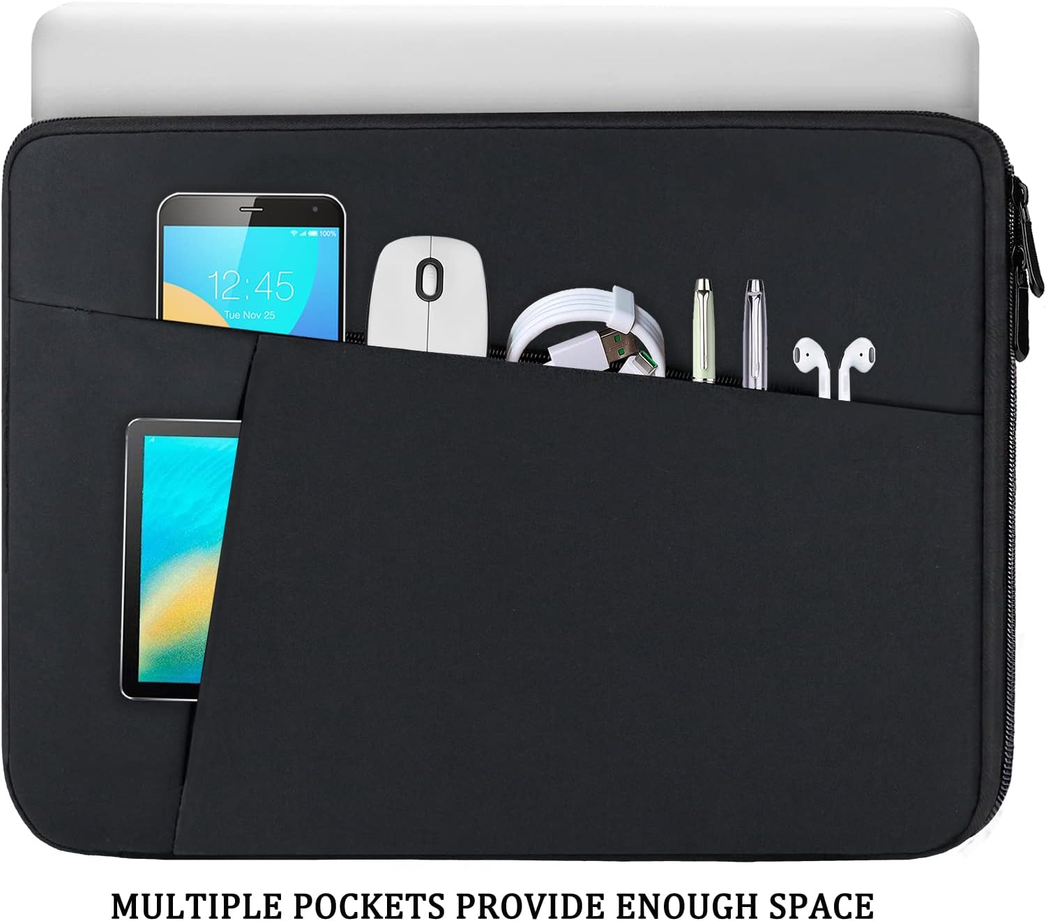 15.6" Laptop Sleeve with Front Pocket - Image 3