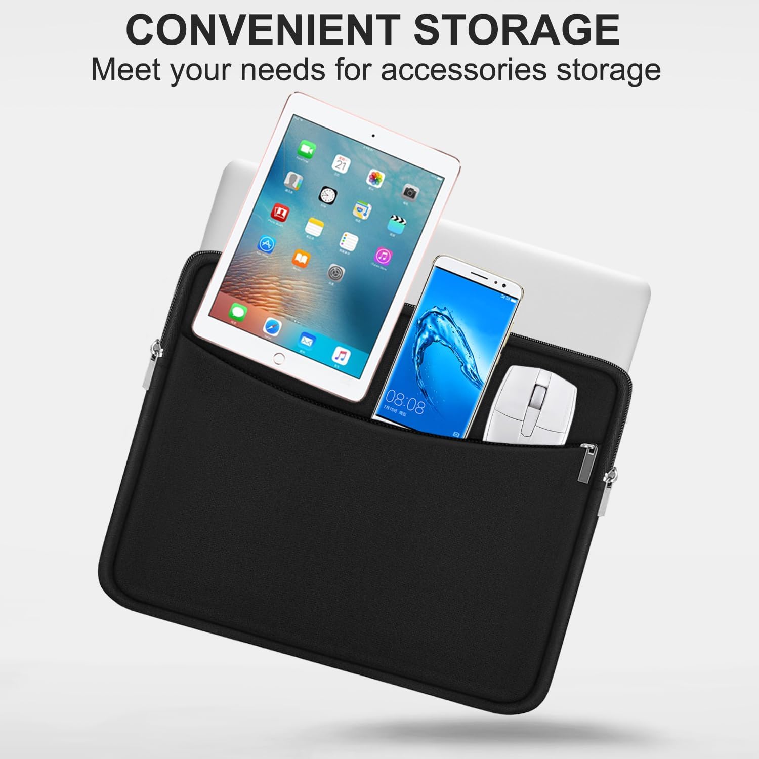 14-Inch Laptop Sleeve with Pocket - Image 3