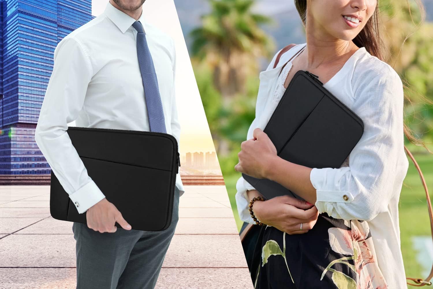 15.6" Laptop Sleeve with Front Pocket - Image 4