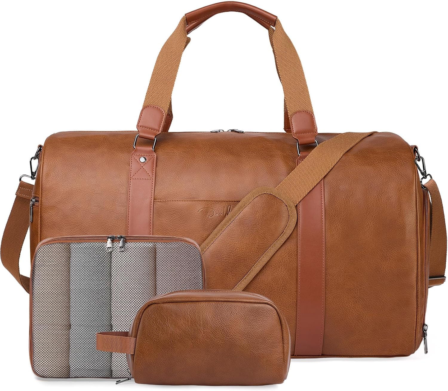 Leather 3-in-1 Duffle Bag - Image 3