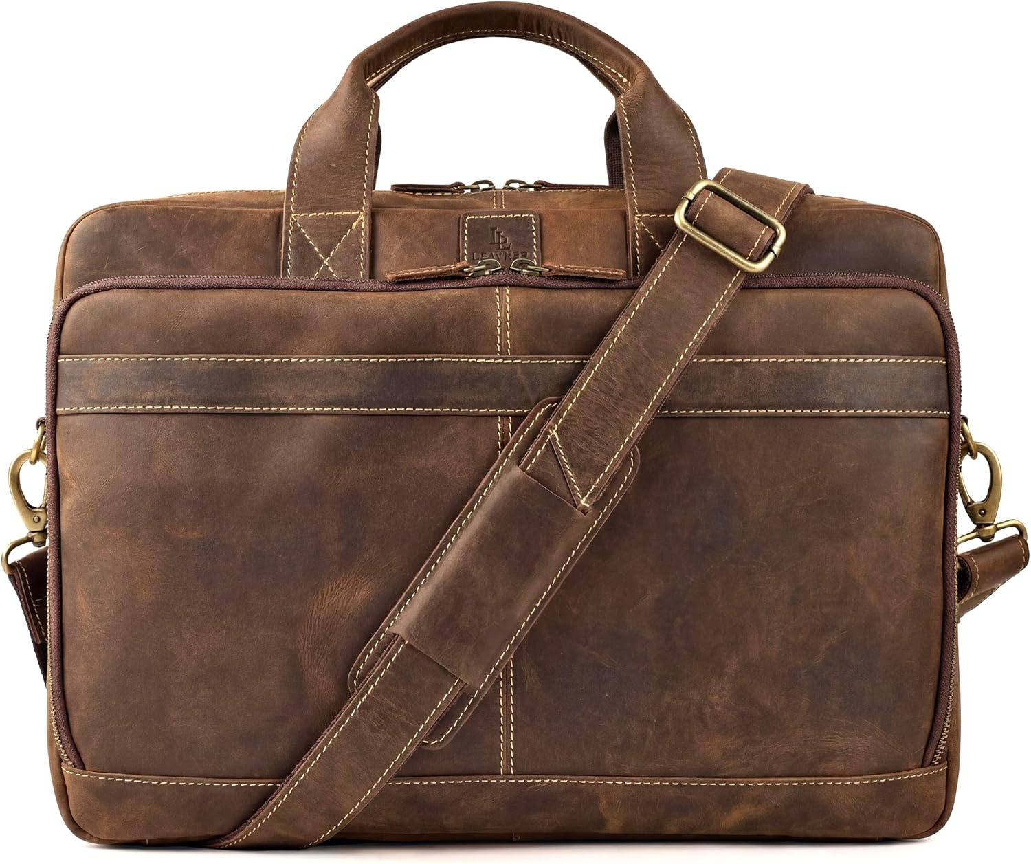 Full Grain Leather Messenger Bag