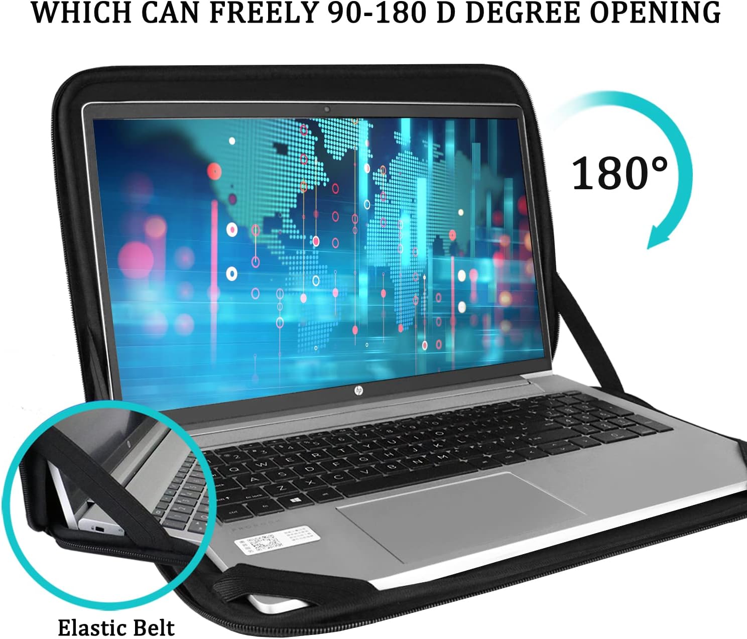 15.6" Laptop Sleeve with Front Pocket - Image 2
